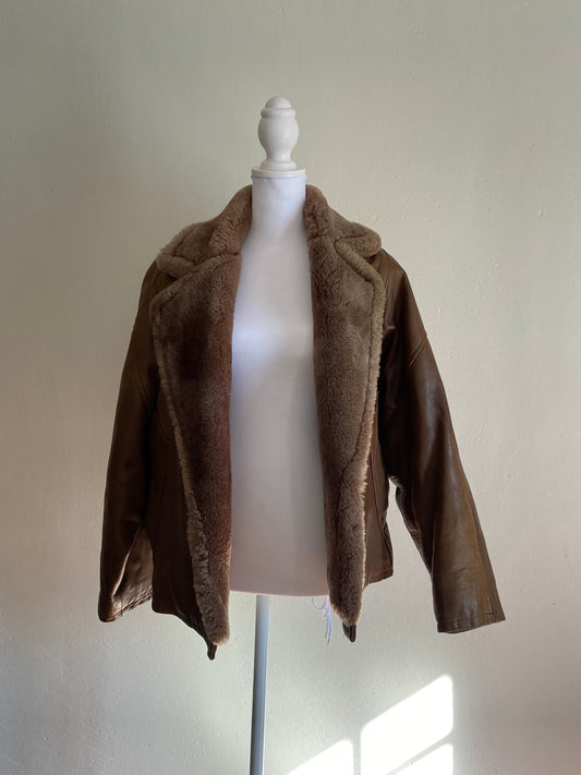 Vintage Nieman Marcus Leather Aviator Jacket